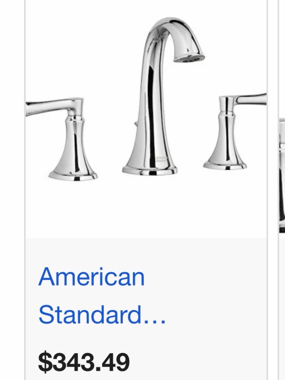 NEW $343 American Standard Estate Widespread Bathroom Faucet